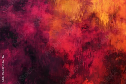 Wallpaper Mural Hand-drawn oil painting background, featuring vibrant color textures and spontaneous brushstrokes, ideal for modern art projects or contemporary decor. Torontodigital.ca