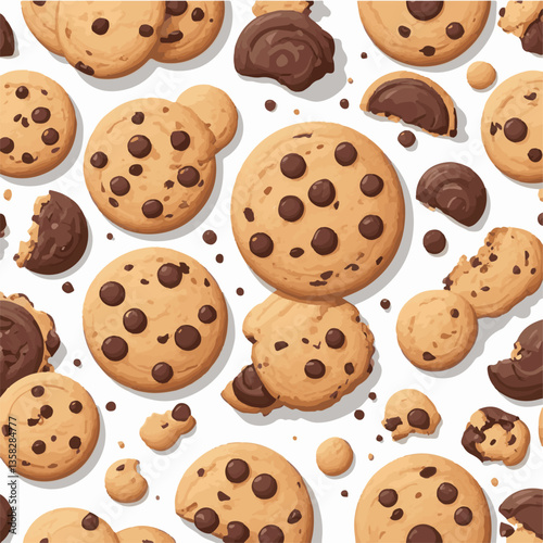 dessert, cookie, food, sweet, biscuit, bakery, background, chocolate, delicious, snack, candy, brown, homemade, bake, tasty, cake, isolated, chip, breakfast, pastry, closeup, fresh, crunchy, sugar, ve