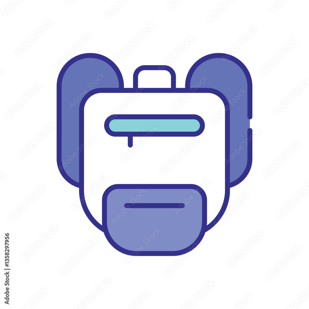 Backpack icon vector stock illustration Backpack icon vector stock illustration