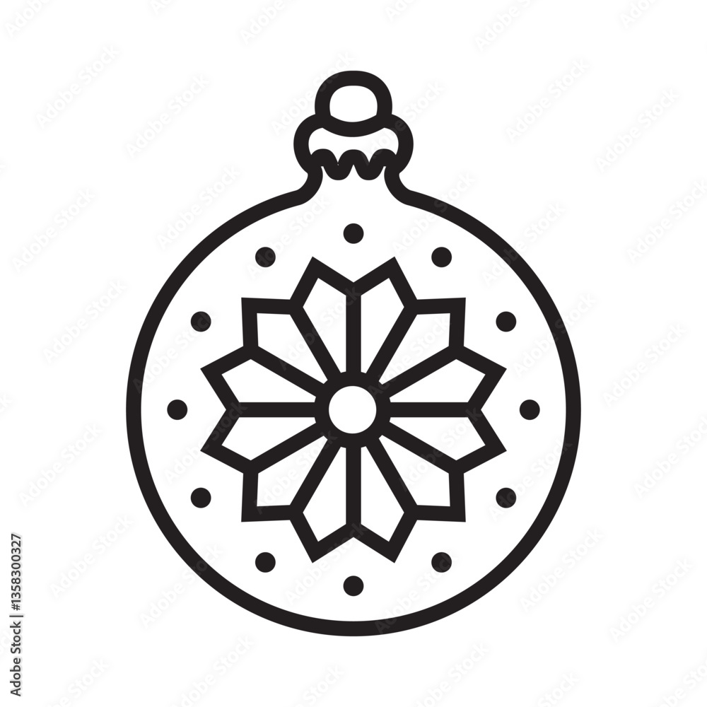 Christmas decoration element icon vector design symbo illustration Christmas decoration element icon vector design symbo illustration