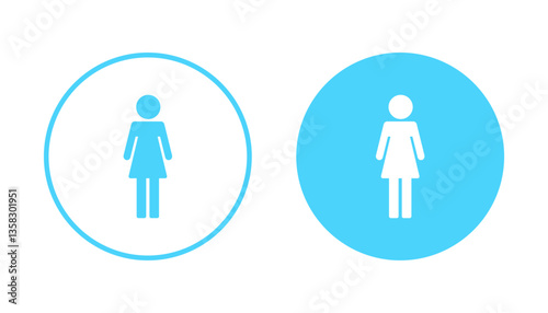 Female icon vector. woman sign and symbol
