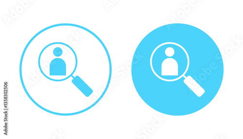 Hiring icon vector. Search job vacancy sign and symbol. Human resources concept. Recruitment