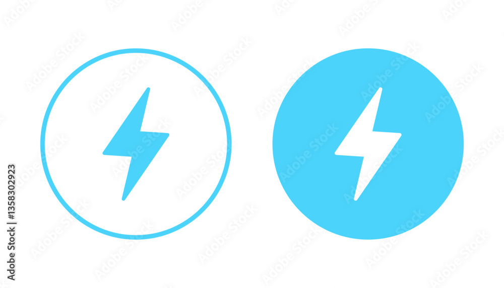 Lightning icon vector. electric sign and symbol. power icon. energy sign Lightning icon vector. electric sign and symbol. power icon. energy sign