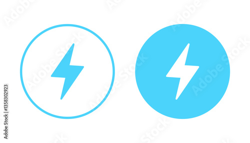 Lightning icon vector. electric sign and symbol. power icon. energy sign