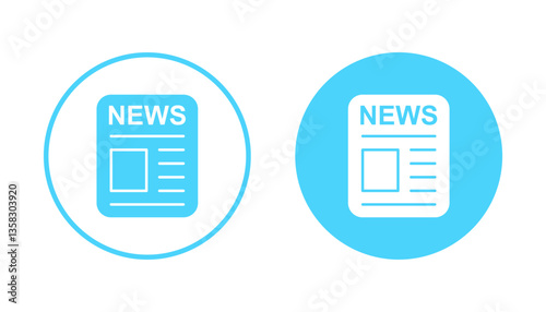 Newspaper icon vector. news paper sign and symbolign