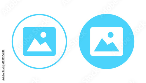 Picture icon vector. photo gallery sign and symbol. image icon