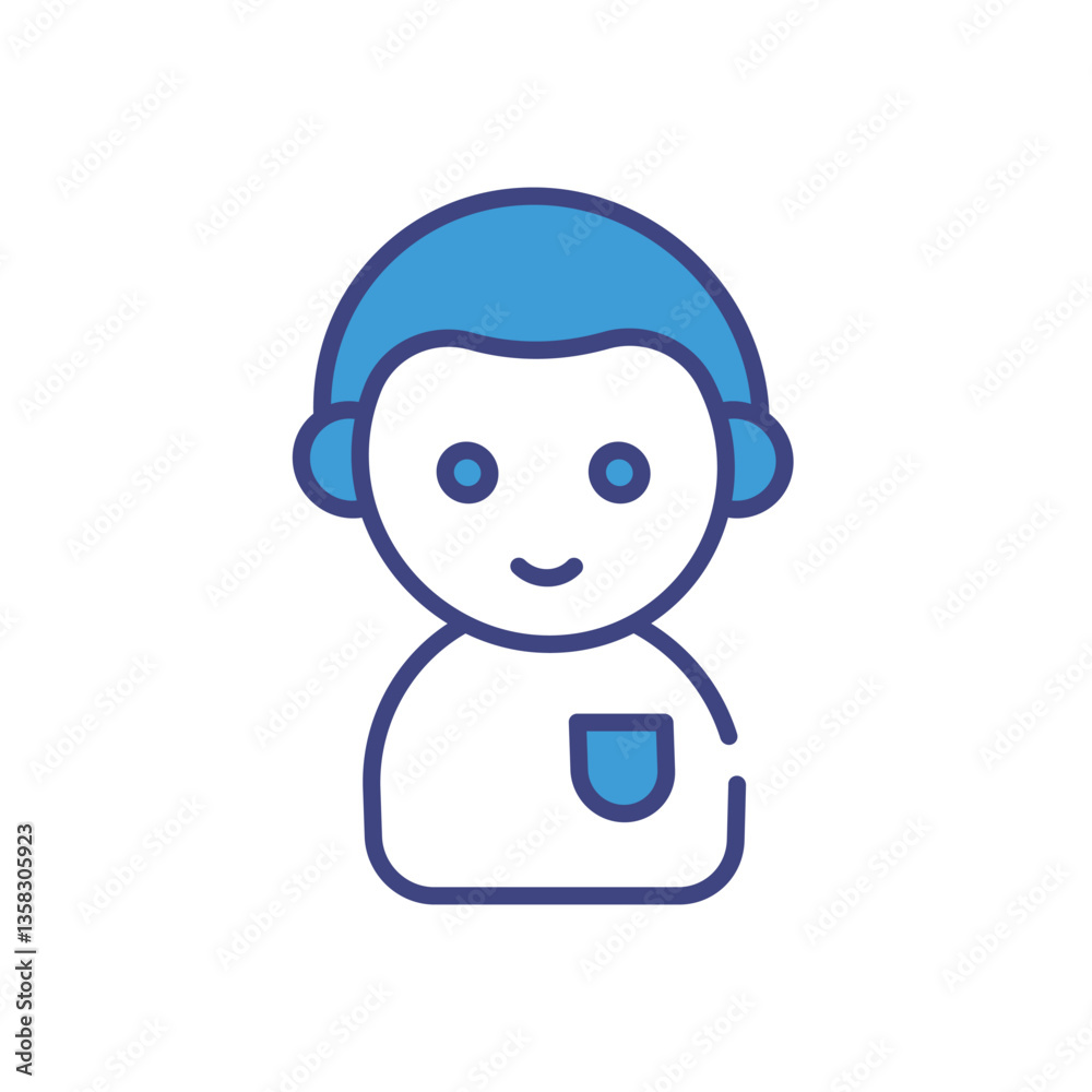 Student icon vector stock illustration Student icon vector stock illustration