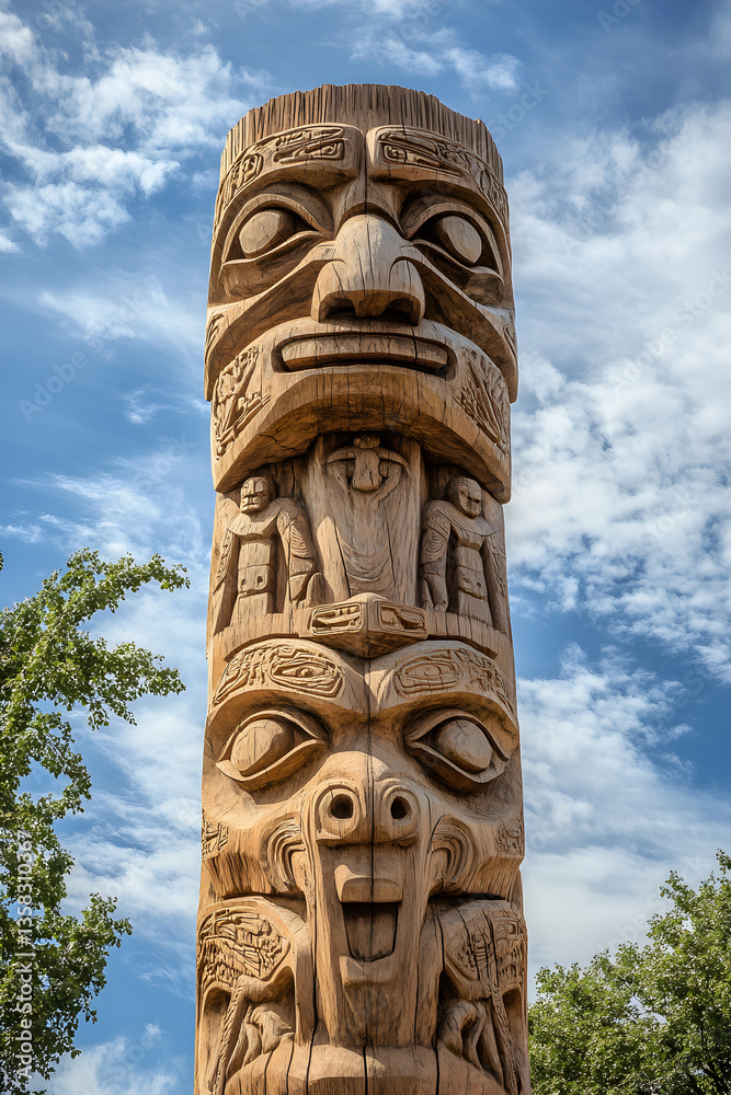 Sacred Totem: A Symbolic Journey Through Ancestral Harmony and Earth's Mystical Forces Sacred Totem: A Symbolic Journey Through Ancestral Harmony and Earth's Mystical Forces