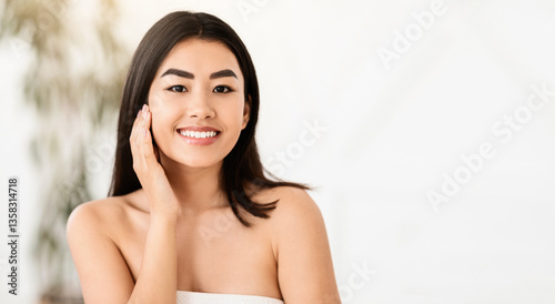 Fotografia Advertisement for face care products