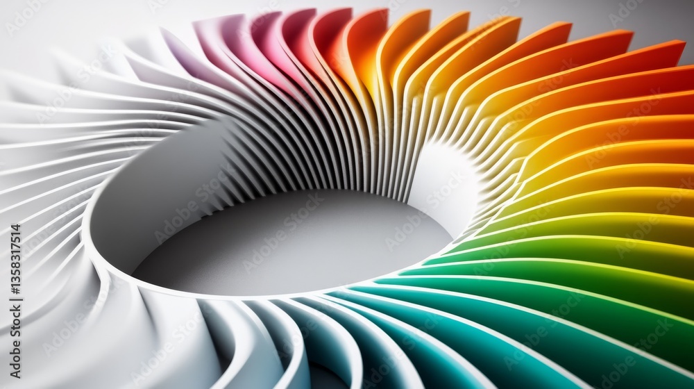 Naklejka premium Colorful Abstract Architectural Design