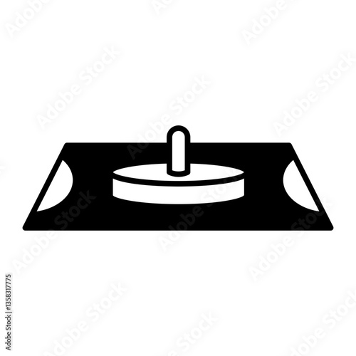 Air Hockey black icon