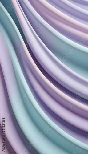 Abstract Pastel Swirls: A Symphony of Soft Hues and Gentle Curves