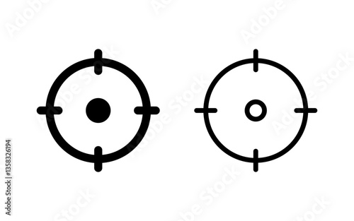 Target icon vector illustration. goal icon vector. target marketing sign and symbol