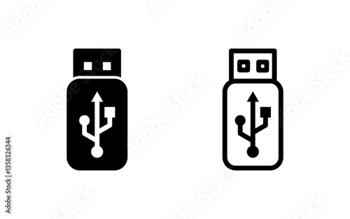 Usb icon vector illustration. Flash disk sign and symbol. flash drive sign.