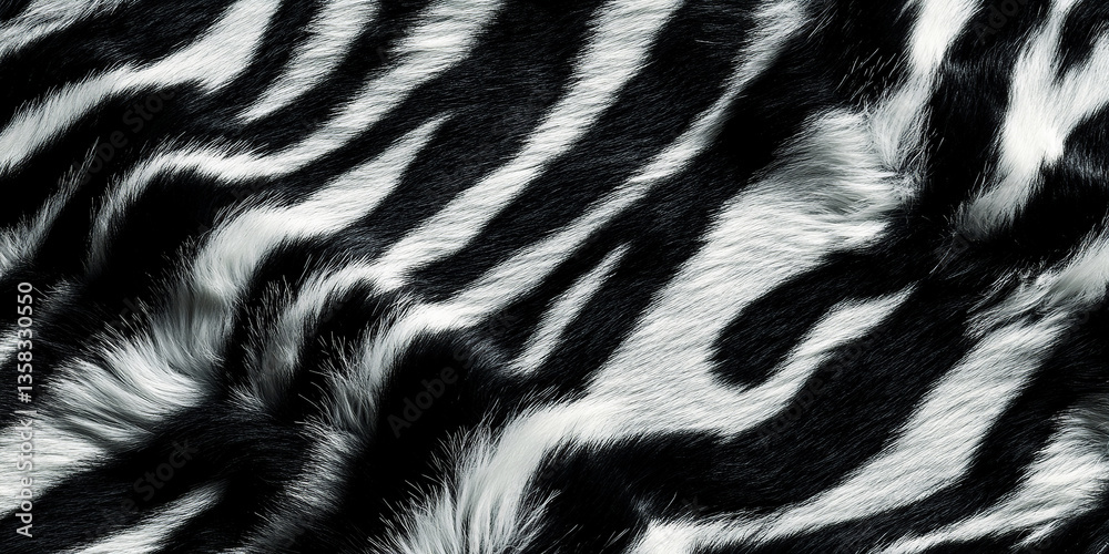 Fototapeta premium Zebra fur background