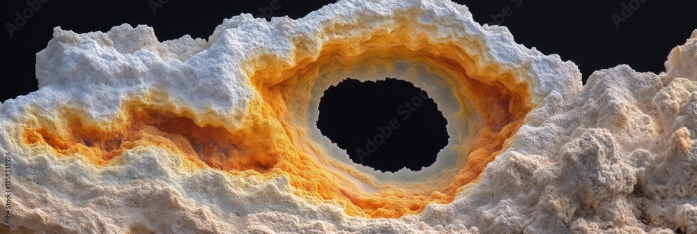 Obraz premium Abstract Cloud-Like Formation with a Hollow Center