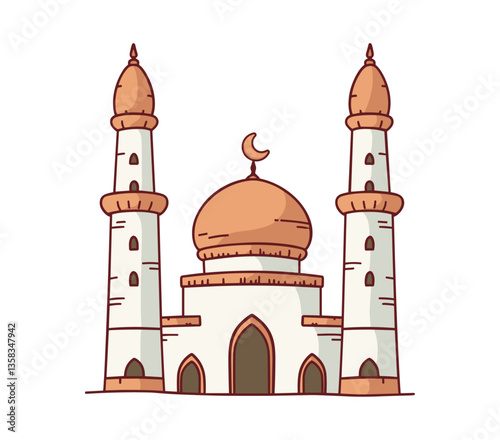 mosque vector illustration
