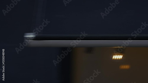 Rapid Camera Sweep Smearing Urban Architecture Into Streaks