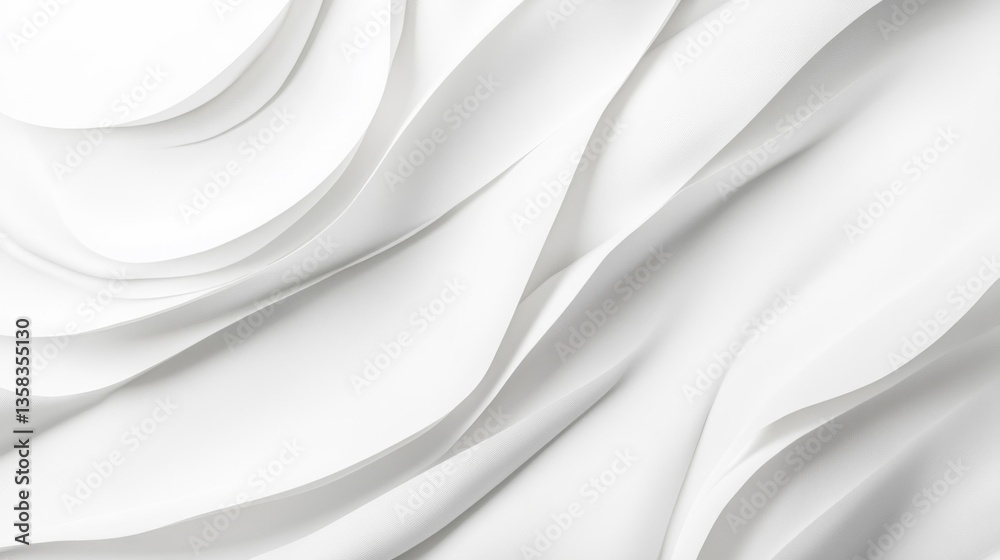 Fototapeta premium Abstract White Wave Texture Background