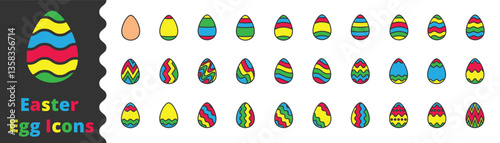 easter eggs icon, egg, decoration, celebration, chicken egg,Symbol Perfect Design Simple Set For Using In Web Site Logo App UI Infographics Report, Vector Illustration