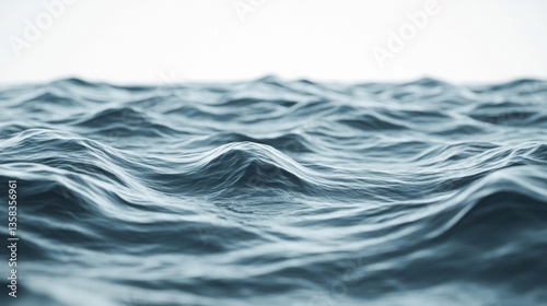 Abstract Blue Water Waves Texture Background