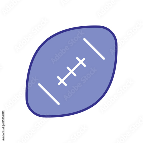 American Football icon vector stock illustration