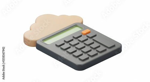 Calculator with Cloud Computing Concept Finance and Accounting Data