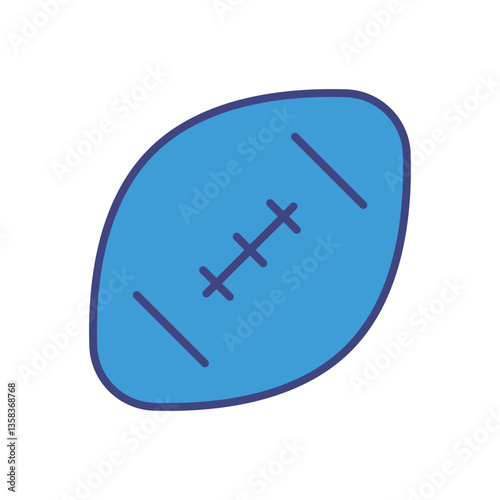 American Football icon vector stock illustration
