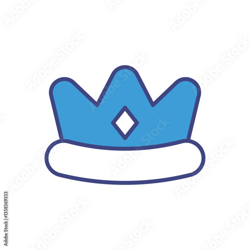 Crown icon vector stock illustration