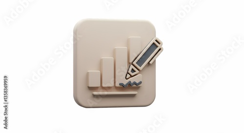 Analyzing Bar Graph with Pencil 3d Rendering for Finance Application