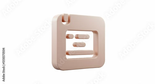 Viewing a Modern Flat Card with Lines and Minimal Design
