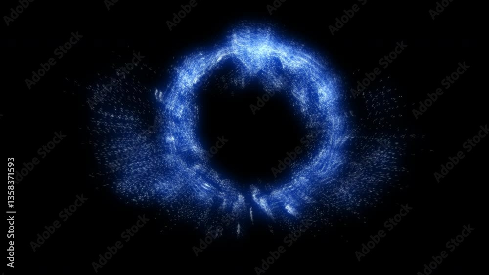 Abstract burst Magic Particles effect swirling blast explosion Overlay energy glowing Animation with alpha channel.