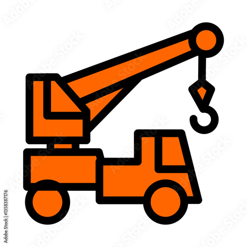 crane and truck