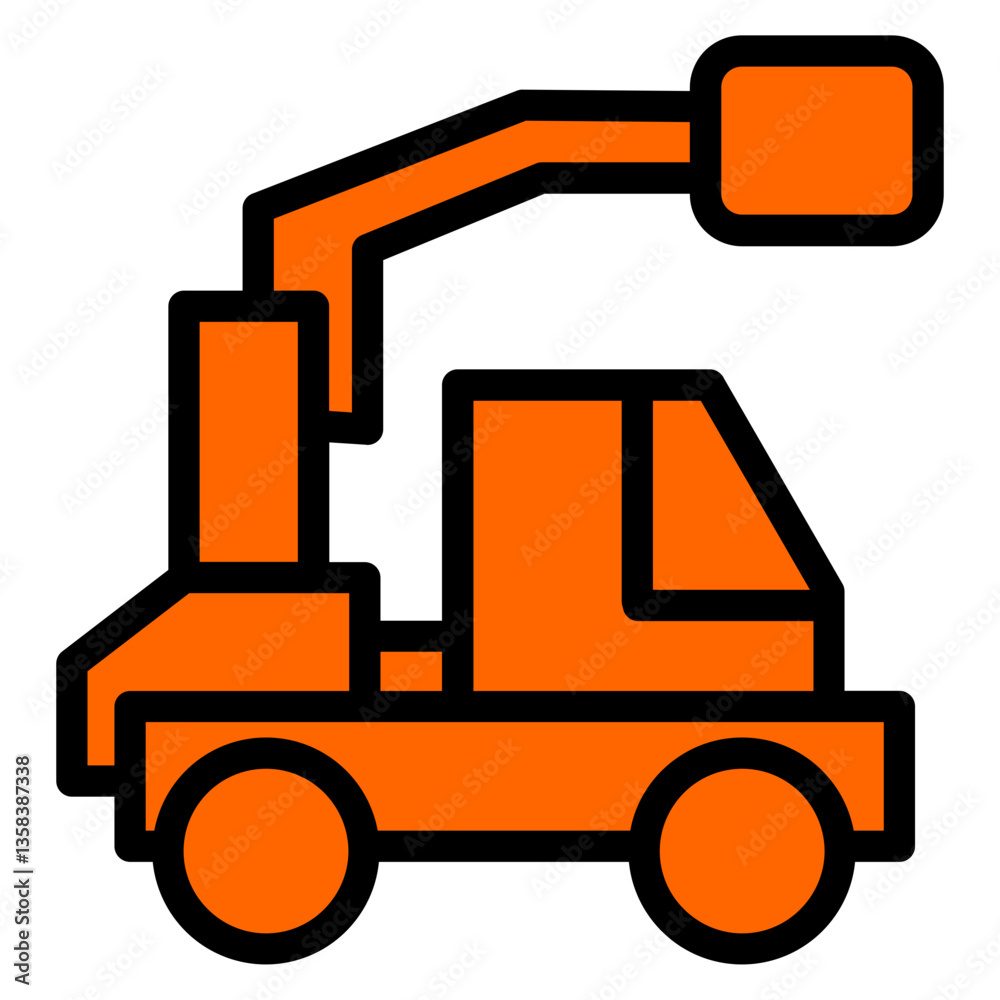 Naklejka premium forklift truck icon