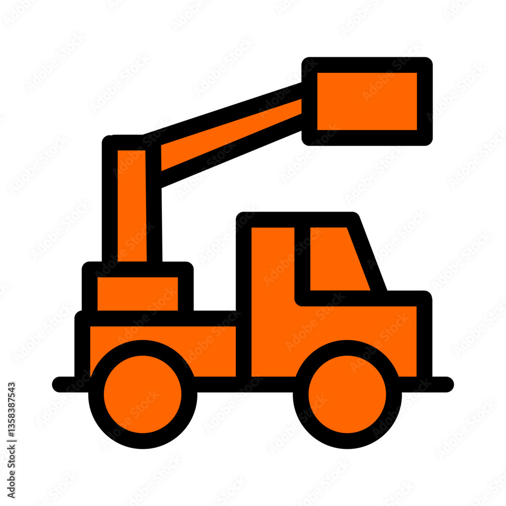 Naklejka premium forklift truck icon