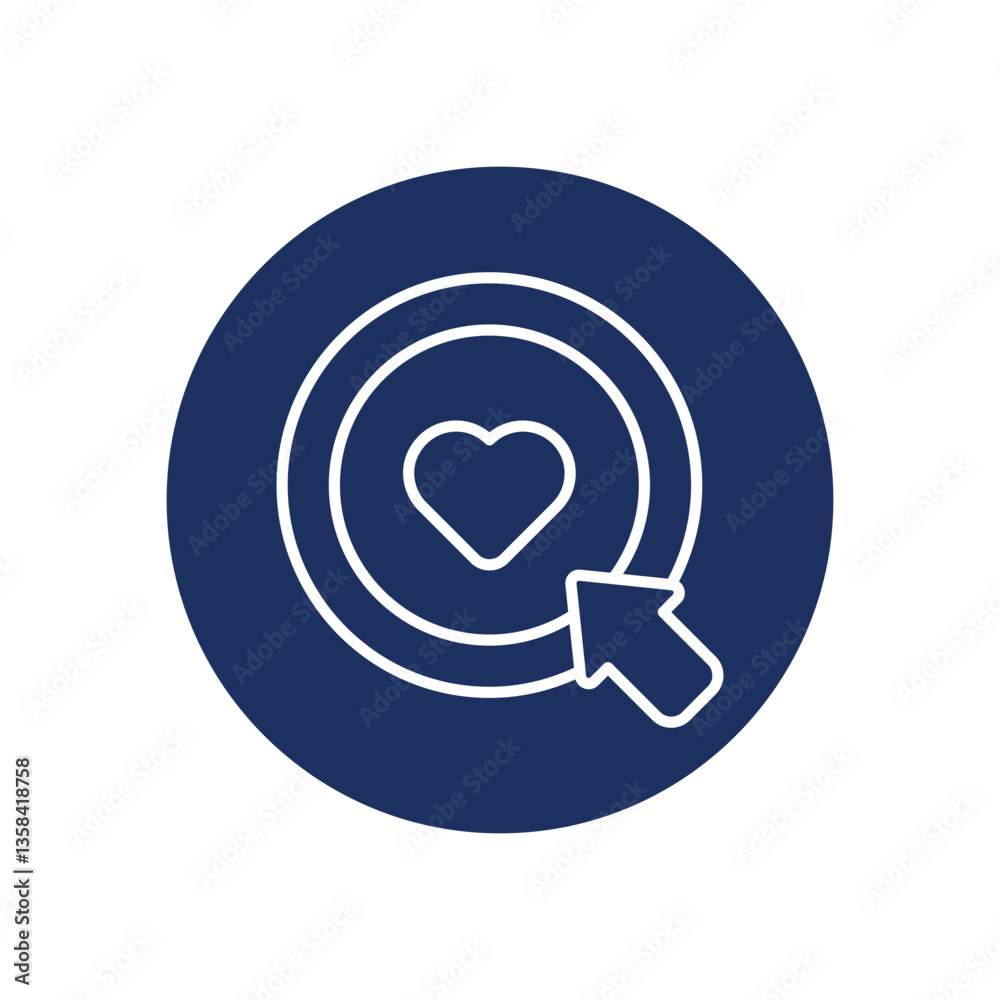 Like Button icon vector stock illustration