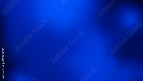 Royal blue gradient background for design and wallpaper use with smooth color transition and bokeh effect