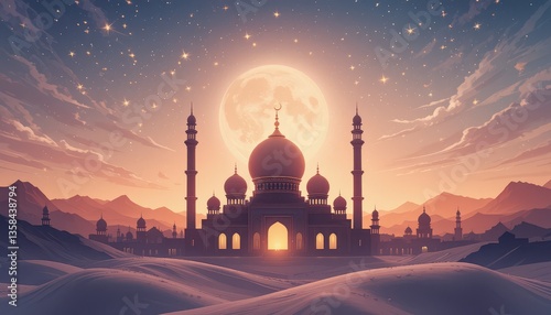 taj mahal agra india background of eid al-fitr greetings