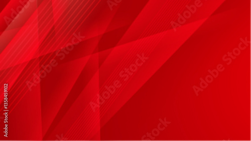 abstract red gradient background with overlay shapes vector illustration, great for business project, presentation background, and wallpaper