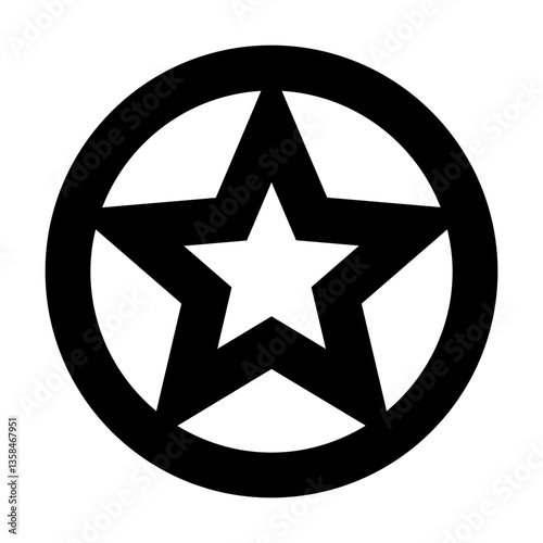 Black Stars Icon for Ratings and Reviews