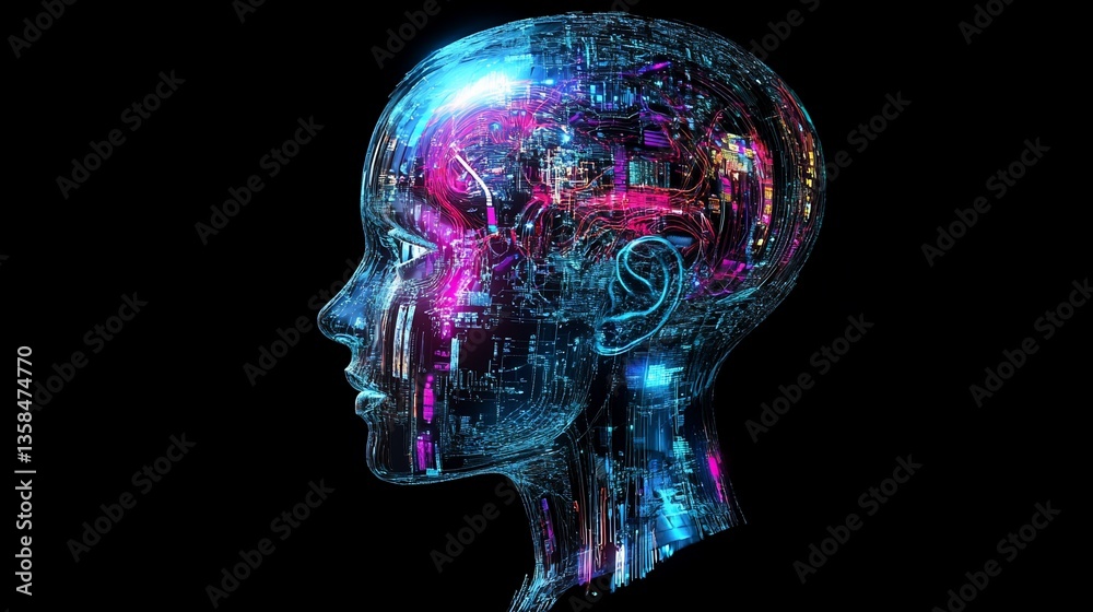 Artificial Intelligence: Digital Brain Concept with Neural Network Connections Artificial Intelligence: Digital Brain Concept with Neural Network Connections