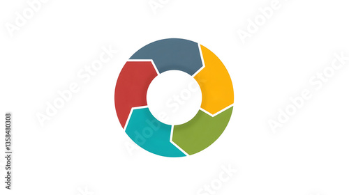 Free Download Colorful circular design with segmented sections and a hollow center. - GFXLoad