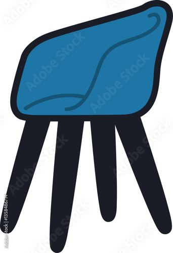 Comfortable Sofa Illustration Ouline Element