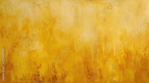 Vibrant mustard yellow stucco wall with a rough, grainy surface. A warm and inviting background with artistic character.