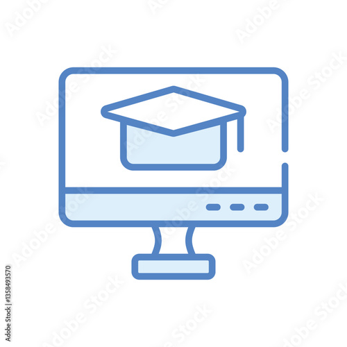 Elearning  icon vector