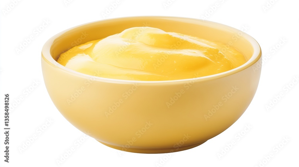 Polenta Isolated in Bowl: Traditional Italian Cuisine, Creamy Yellow Maize Dish with Delicious Homemade Flavor Polenta Isolated in Bowl: Traditional Italian Cuisine, Creamy Yellow Maize Dish with Delicious Homemade Flavor