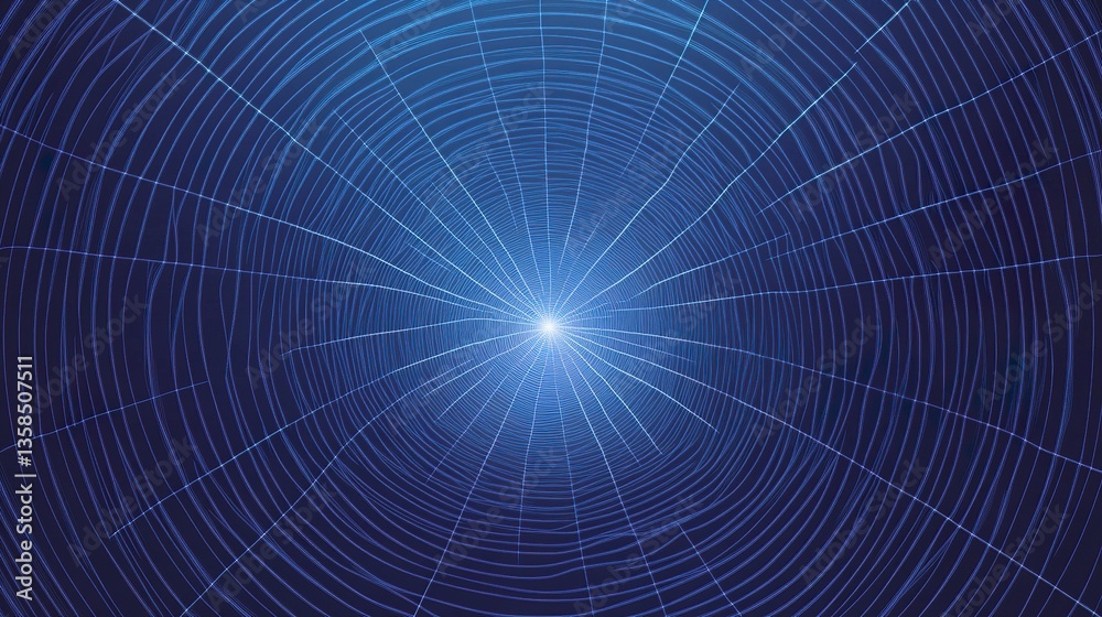 Spider web vector illustration with detailed concentric circles and radiating threads, sharp and symmetrical for a modern yet classic design. Spider web vector illustration with detailed concentric circles and radiating threads, sharp and symmetrical for a modern yet classic design.
