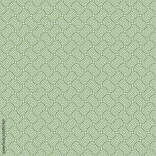 Seamless  modern geometric circle pattern
green color