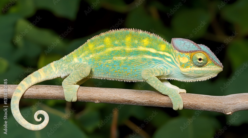 Fototapeta premium colorful chameleon, Generative AI