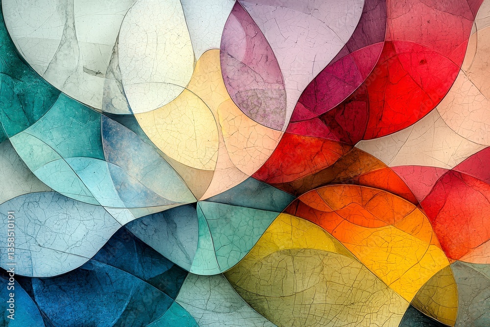 Fototapeta premium Abstract Colorful Swirling Shapes Background Texture